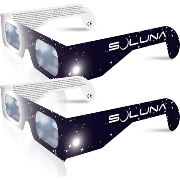 2 Solar Eclipse Glasses AAS Approved 2024 - Made in the USA CE and ISO Certified - Picture 7 of 7